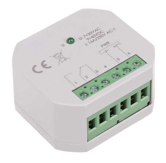 Relee elektripõrandaküttele 24V ruumiandurile (16A) A-HC-R2416