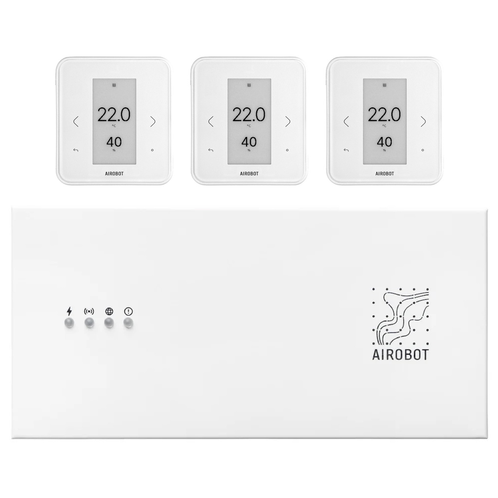 Underfloor heating set 24V: 1pc room controller RC1, 3pcs room sensor SE1